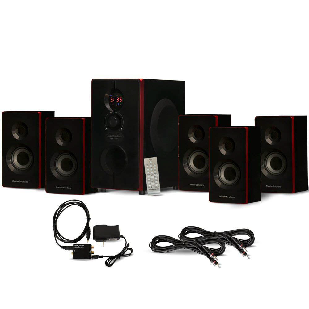 Theater Solutions TS516BT Home Theater Bluetooth 5.1 Speaker System Op