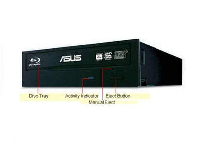 Asus Black 12X BD-ROM 16X DVD-ROM SATA Internal Blu-Ray Drive