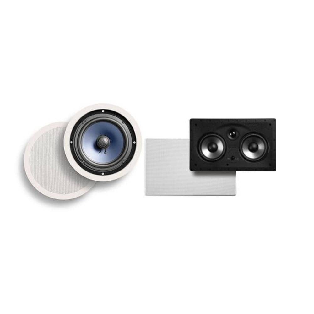 Polk Audio RC80i In-Ceiling Speakers with 255C-RT In-Ceiling Center Channel Speaker