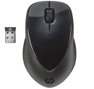 HP - X4000 Wireless Laser Mouse - Black