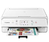 Canon Compact TS6020 Wireless Home Inkjet All-in-One Printer Ink and Paper Bundle - White