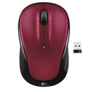 Logitech - M325 Wireless Optical Mouse - Red