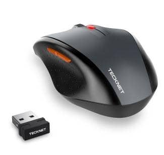 TeckNet - 2.4G Nano Wireless Mouse - Black