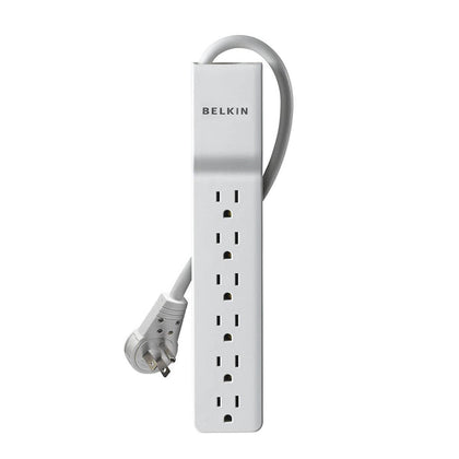 Belkin 6-Outlet Commercial Power Strip Surge Protector with 6-Foot Power Cord and Rotating Plug, 1080 Joules