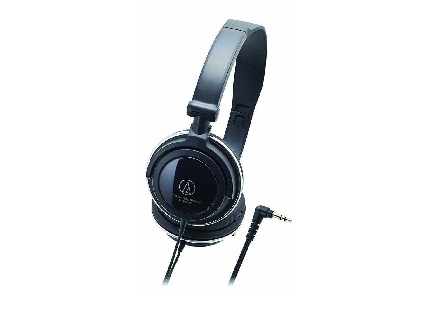 Audio Technica ATH-SJ11 Audio Headphones - Black
