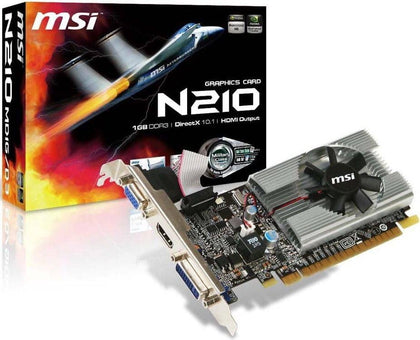 MSI Geforce 210 1024 MB DDR3 PCI-Express 2.0 Graphics Card