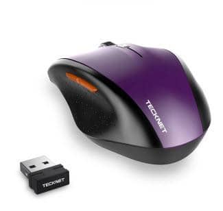 TeckNet - 2.4G Nano Wireless Mouse - Purple