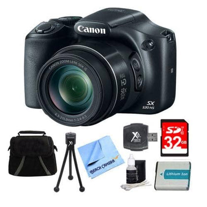 Canon PowerShot SX530 HS 16MP 50x Opt Zoom Full HD Digital Camera Bundle