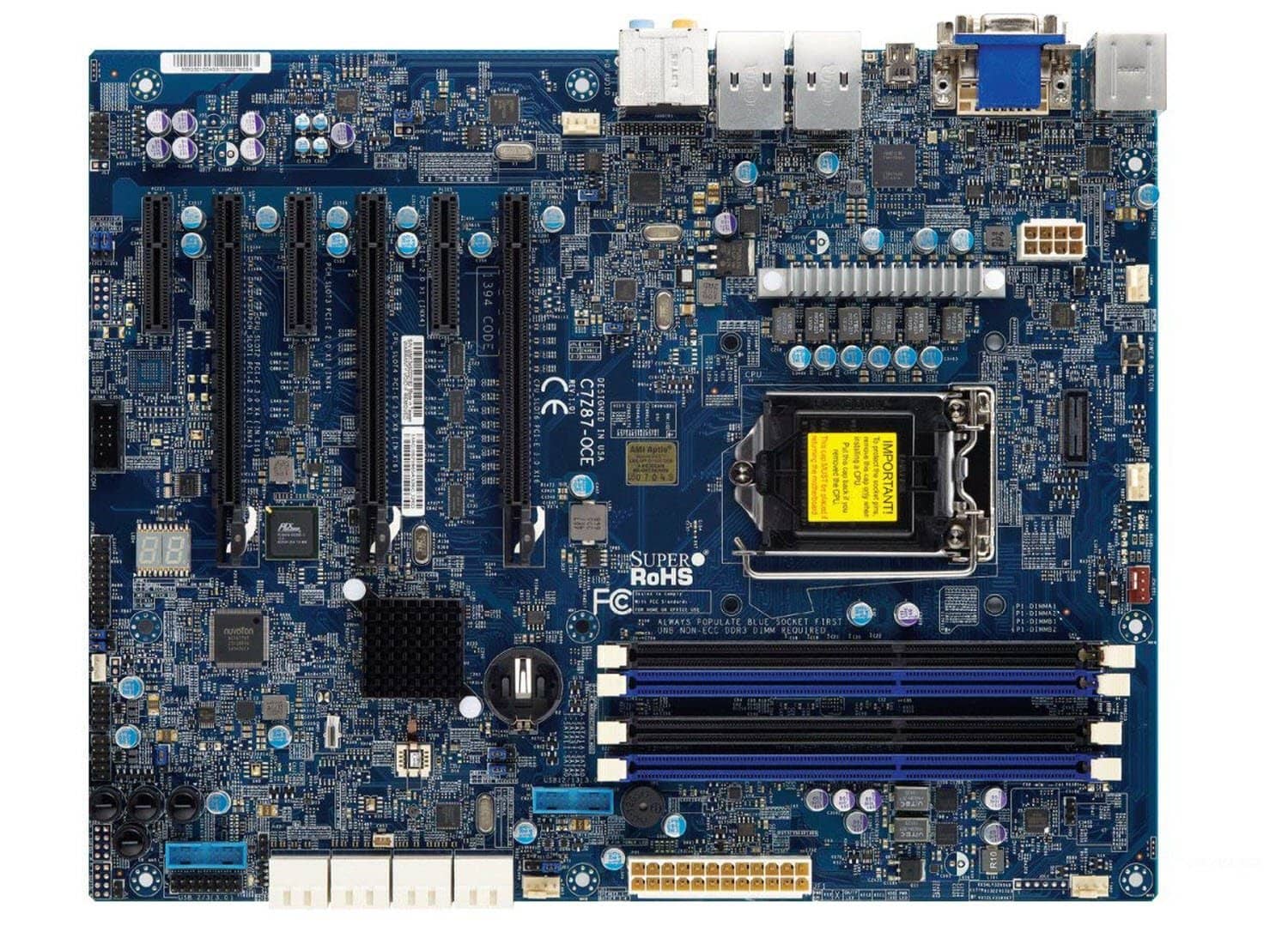 Supermicro ATX DDR3 1600 LGA 1150 Motherboards C7Z87-OCE-O