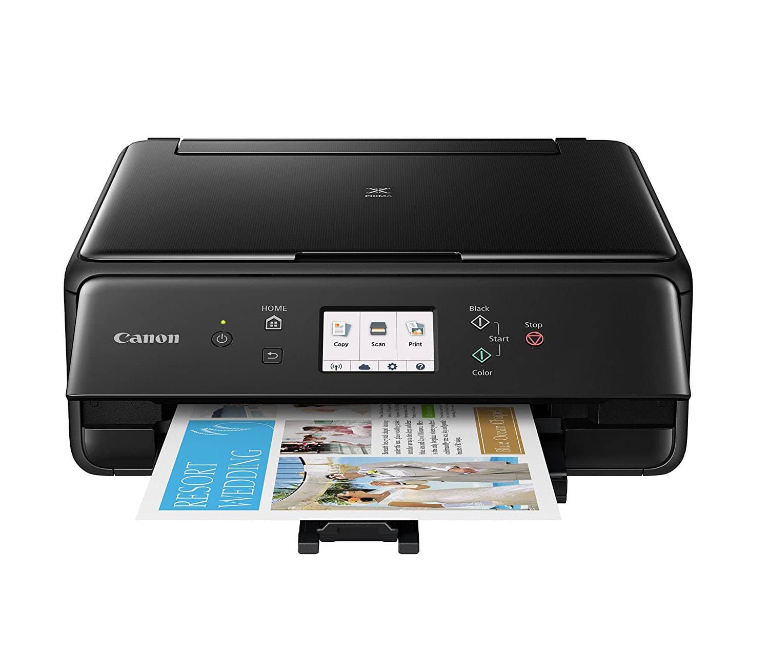 Canon TS6120 Wireless All-In-One Printer with Scanner and Copier - Black