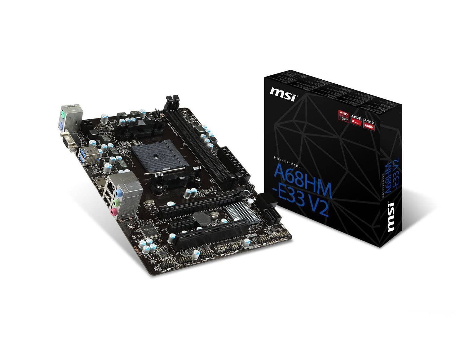 MSI AMD FM2+ A68H DDR3 SATA 6Gb/s USB 3.0 HDMI Micro ATX Motherboard