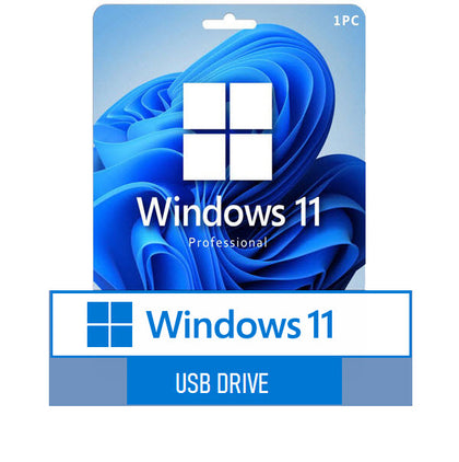 Windows 11 Pro USB 32 & 64 Bit Media