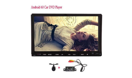 Pure Android 6.0 Quad Core Double 2 din Car DVD Player Auto Stereo System GPS Navigation 7''